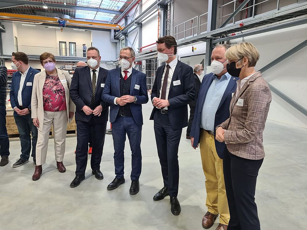 Eröffnung der neuen Brennstoffzellenfabrik in Herten mit Hendrik Wüst