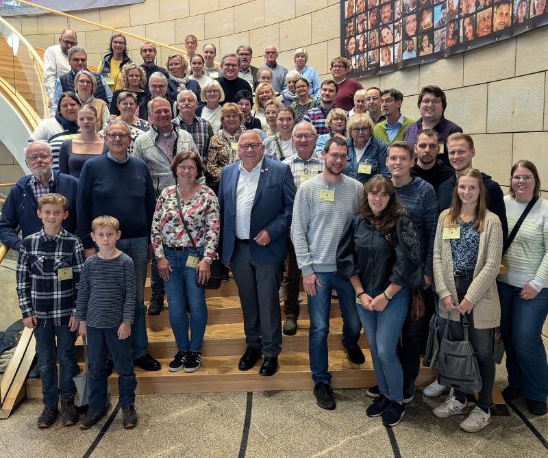 Besuchergruppe der Kolpingsfamilie Recklinghausen Suderwich im Landtag NRW
