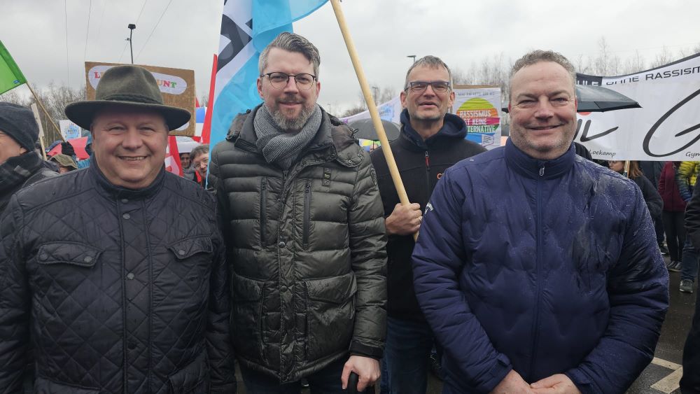 Demo gegen Afd-Landesparteitag in Marl